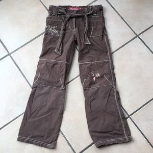 Cotton pants with embroidery
